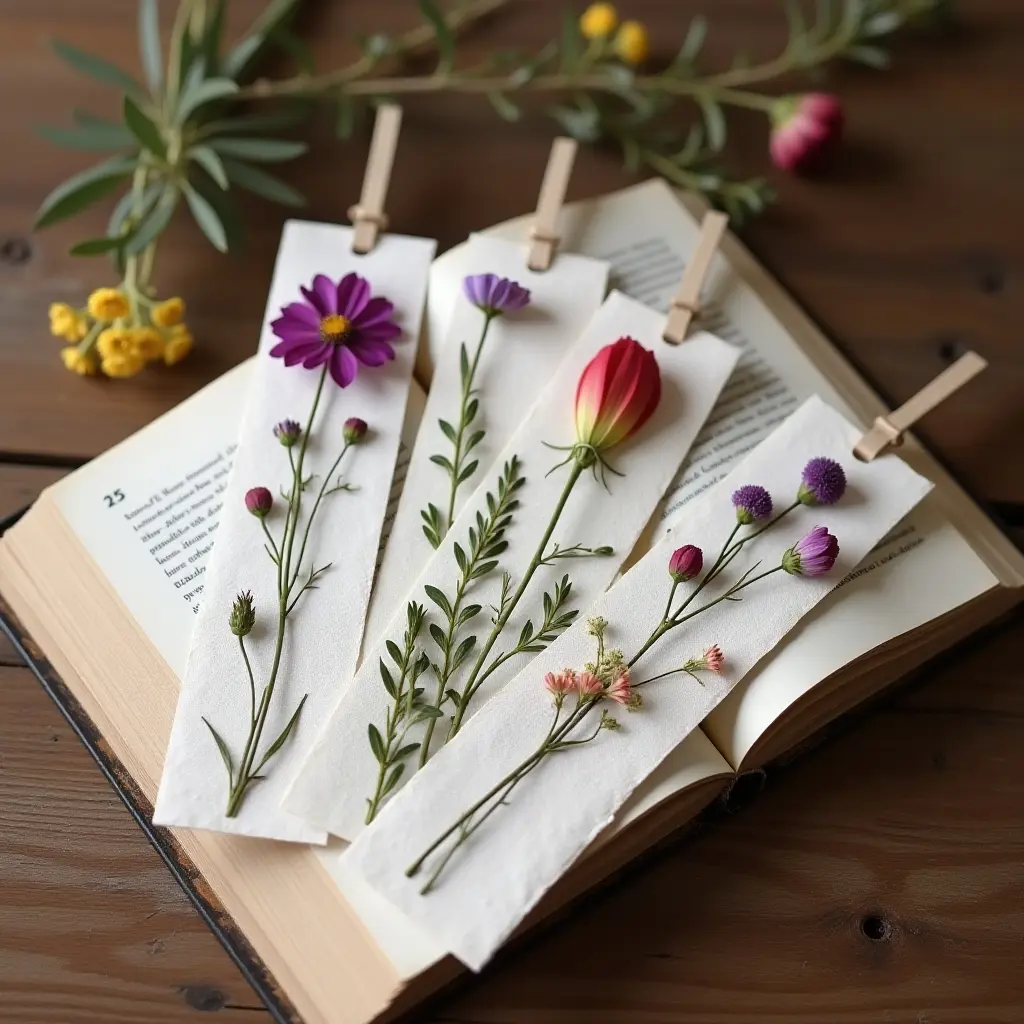 Pressed Flower Bookmark