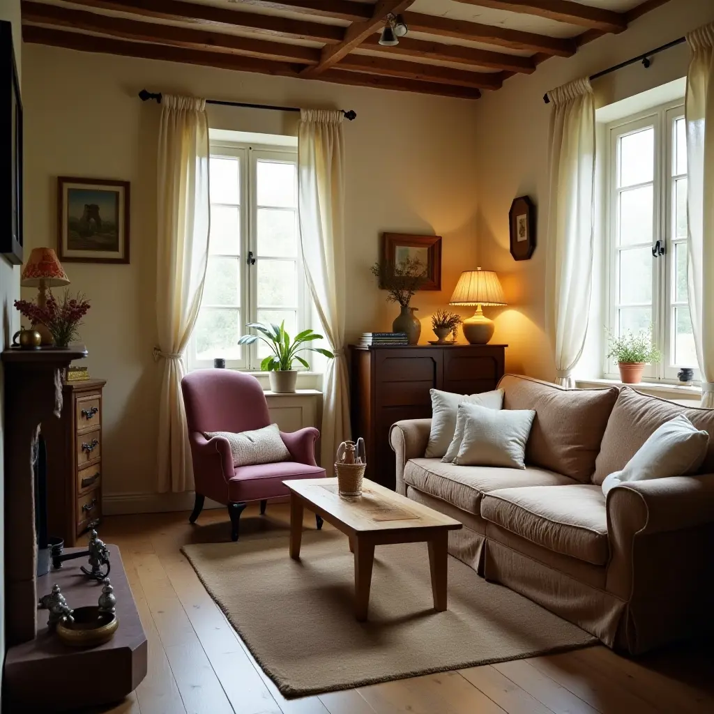 Cozy Cottagecore Living Room