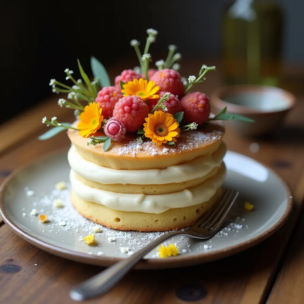 Rustic Cottagecore Cake Setting