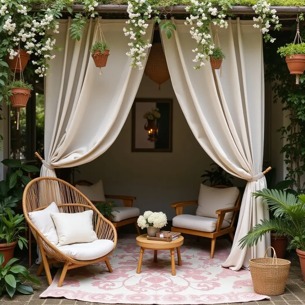 Cozy Outdoor Space with Cottagecore Decor