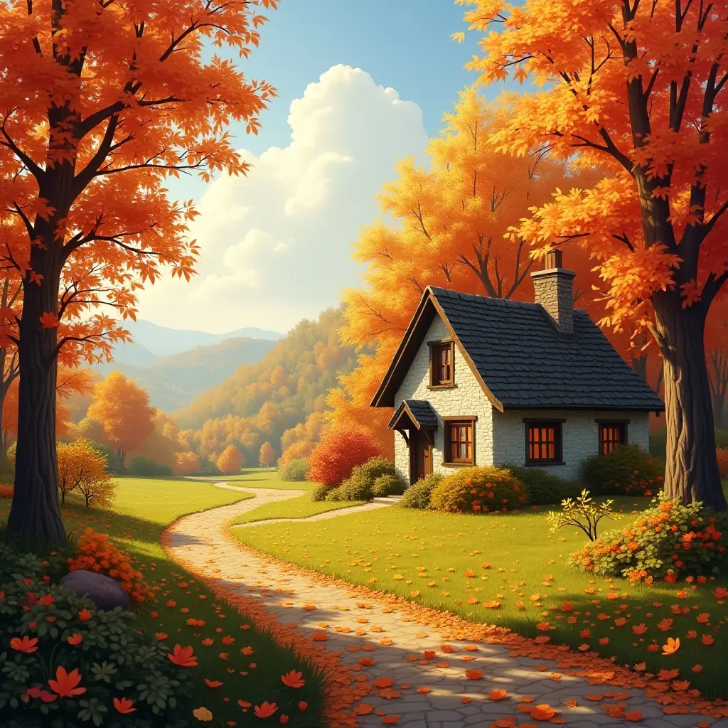 Scenic Autumn Landscape