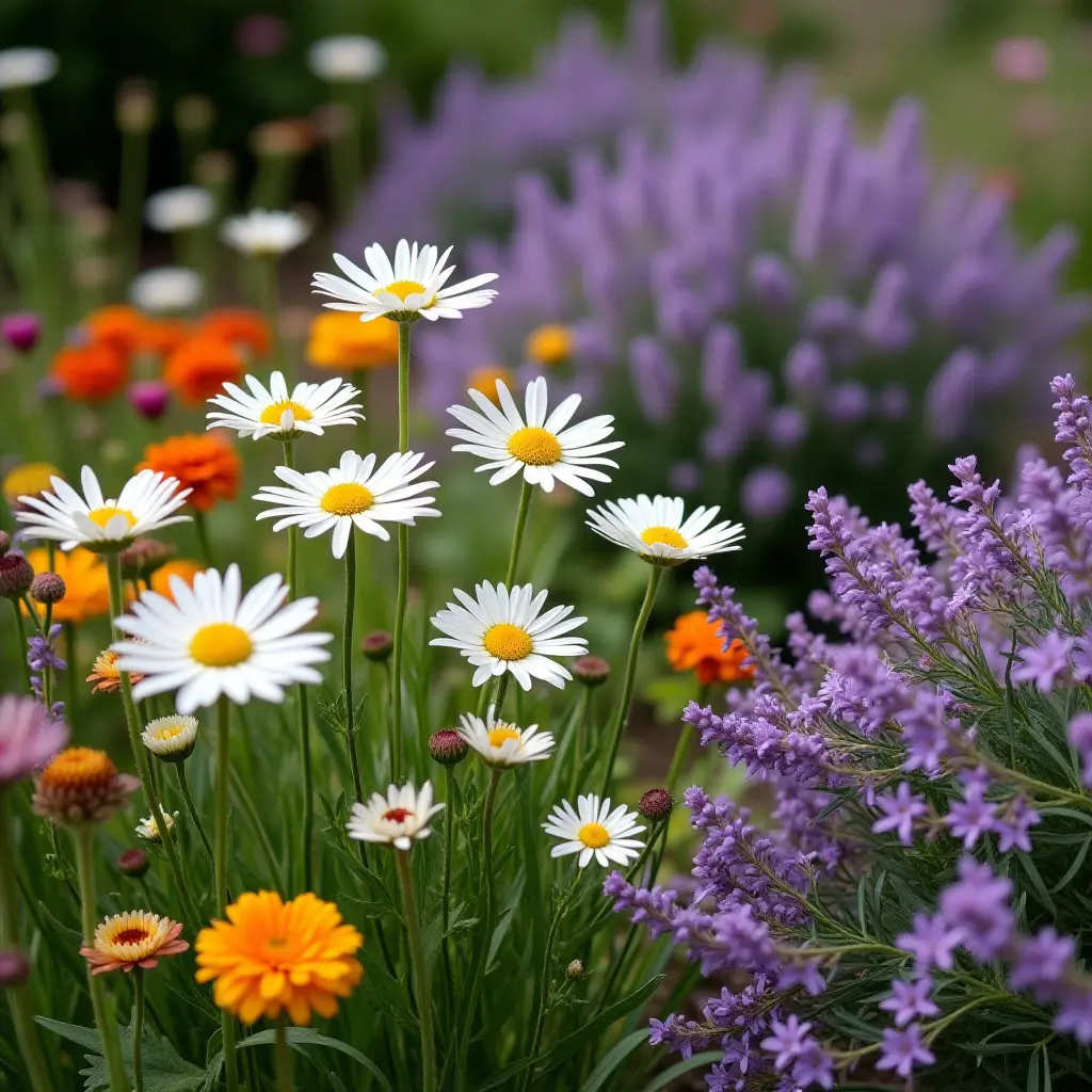 Lavender in a Cottagecore Garden