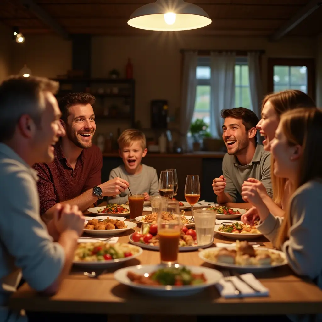 Sharing a slow-cooked meal