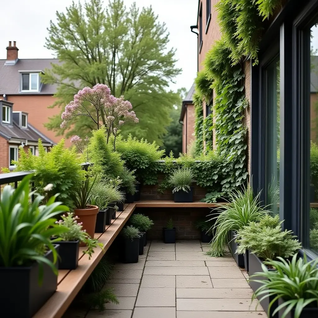 Cottagecore balcony with plants and rustic decor