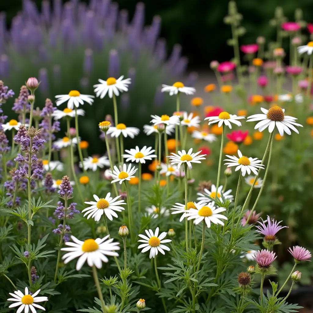 Wildflowers in a Cottagecore Garden