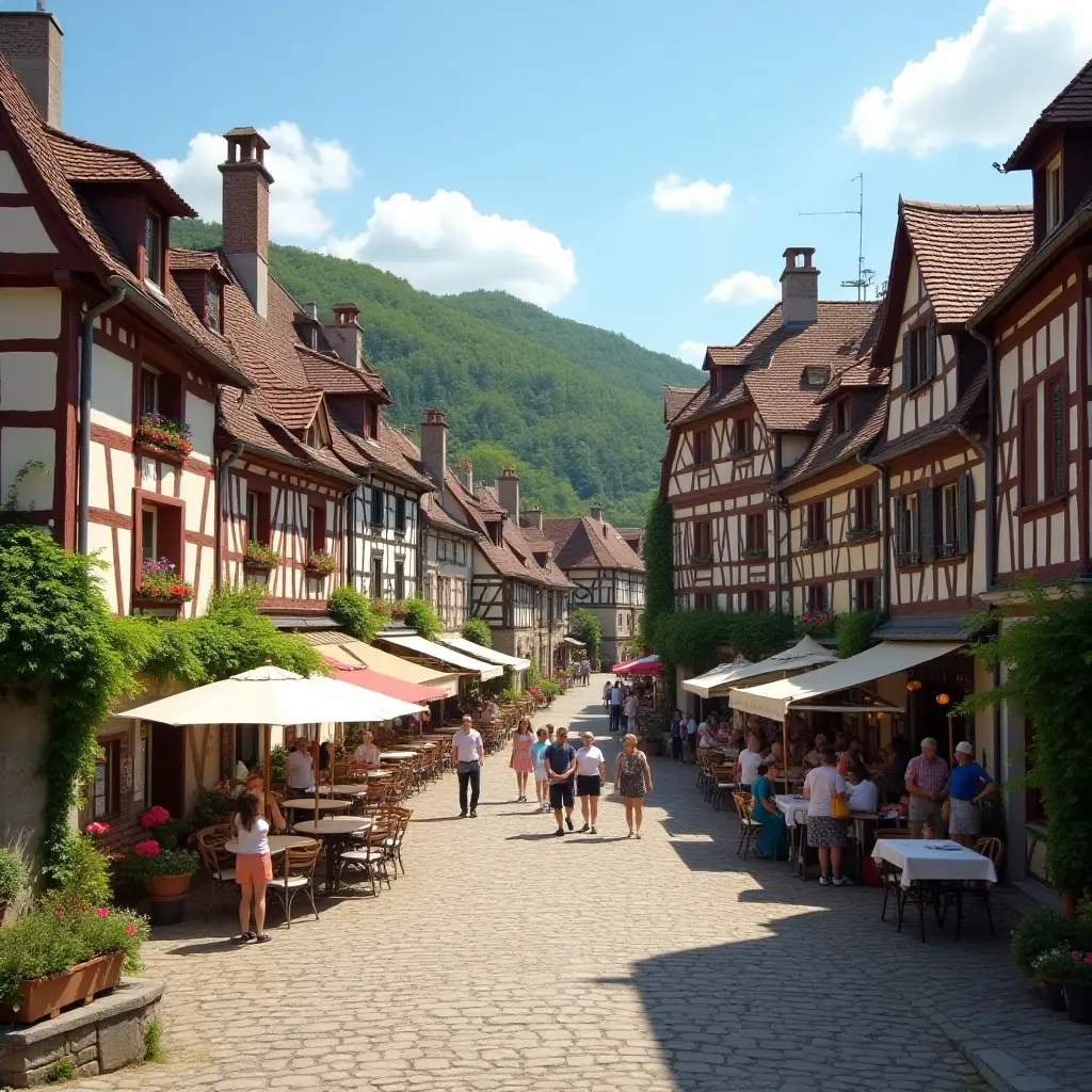 Quaint village in Normandy