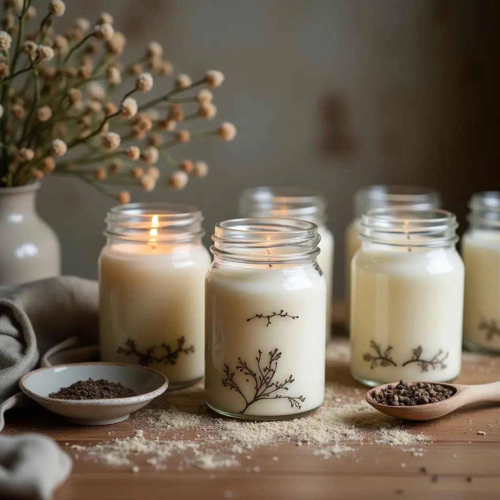 Beautiful handmade candles