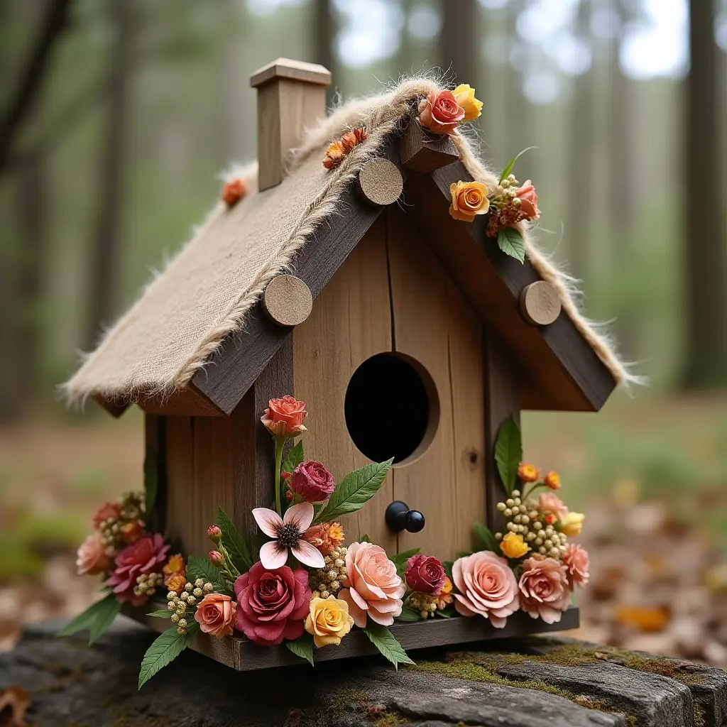 Natural Elements for Birdhouses