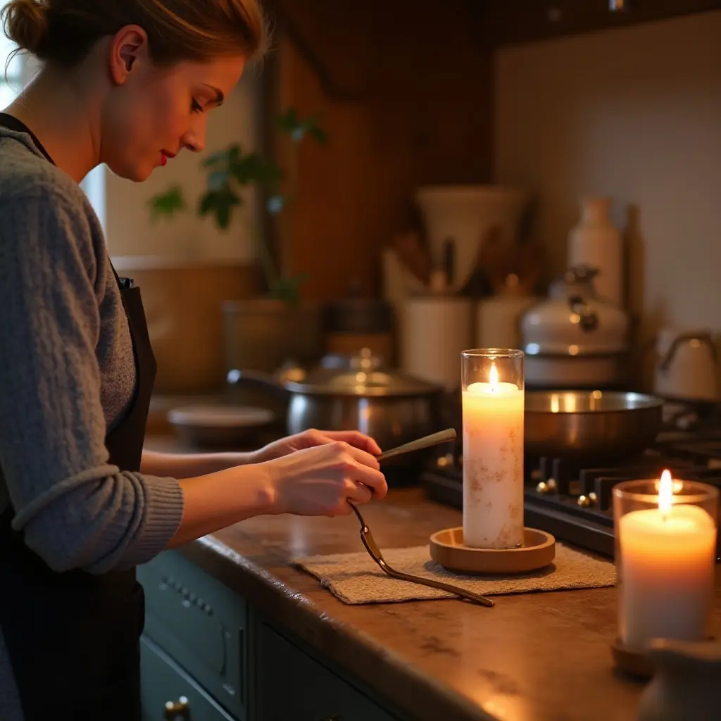 Candle Making in Cottagecore