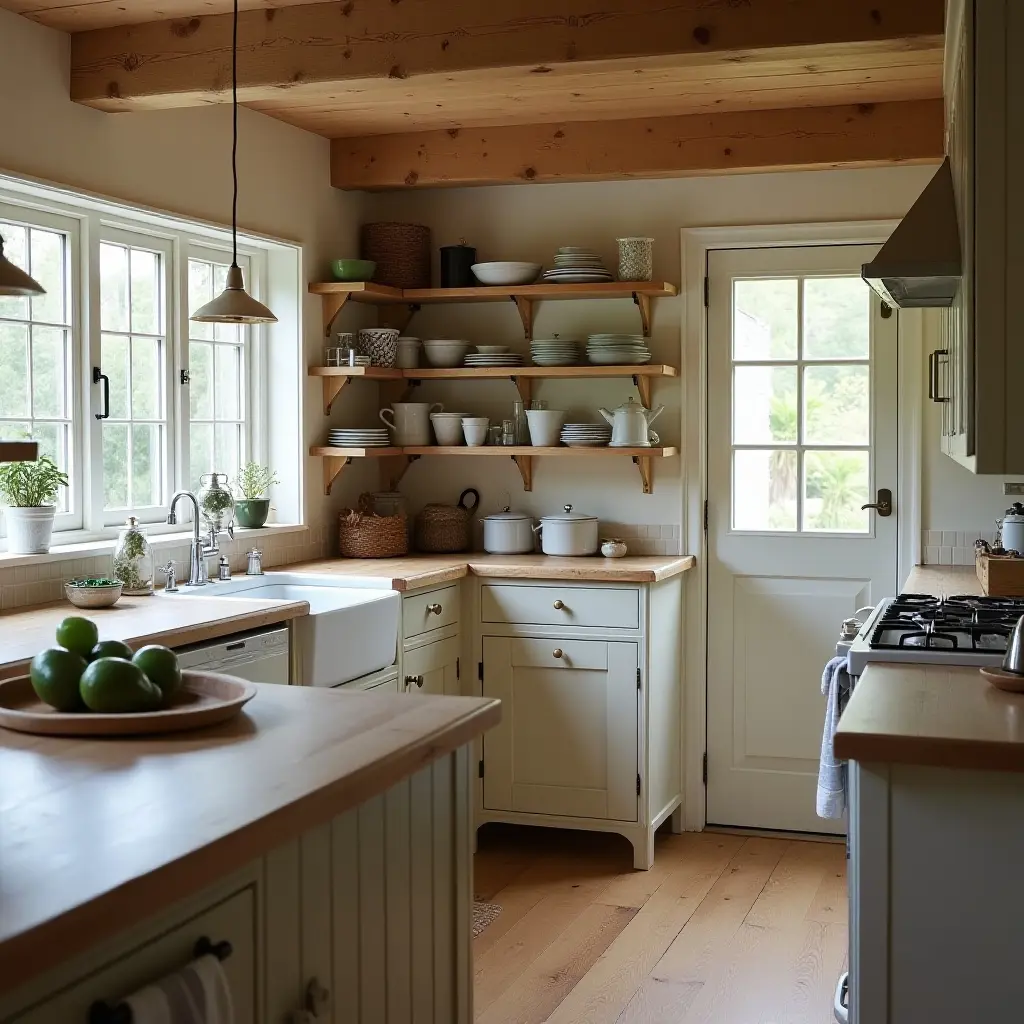 Wooden Accents Cottagecore Kitchen