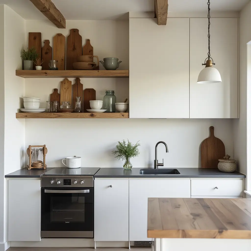 Open Shelving Cottagecore Kitchen