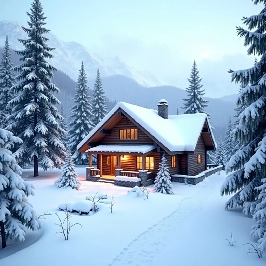 Snowy Mountain Cottage