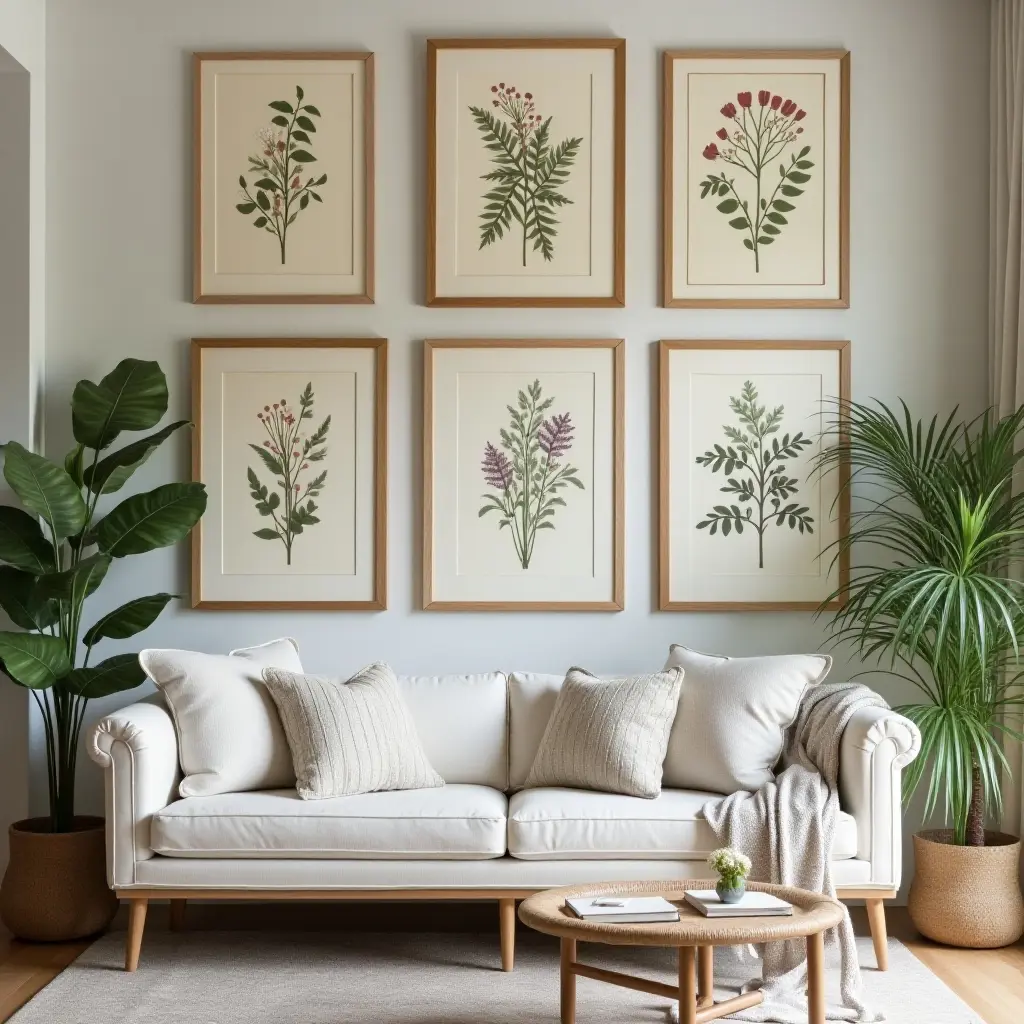 Botanical Prints Cottagecore Wall Art