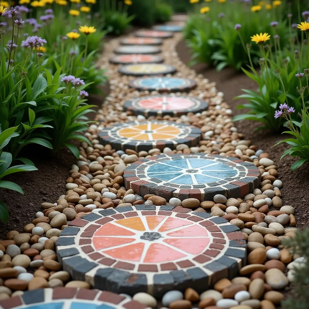 Rustic Stepping Stones