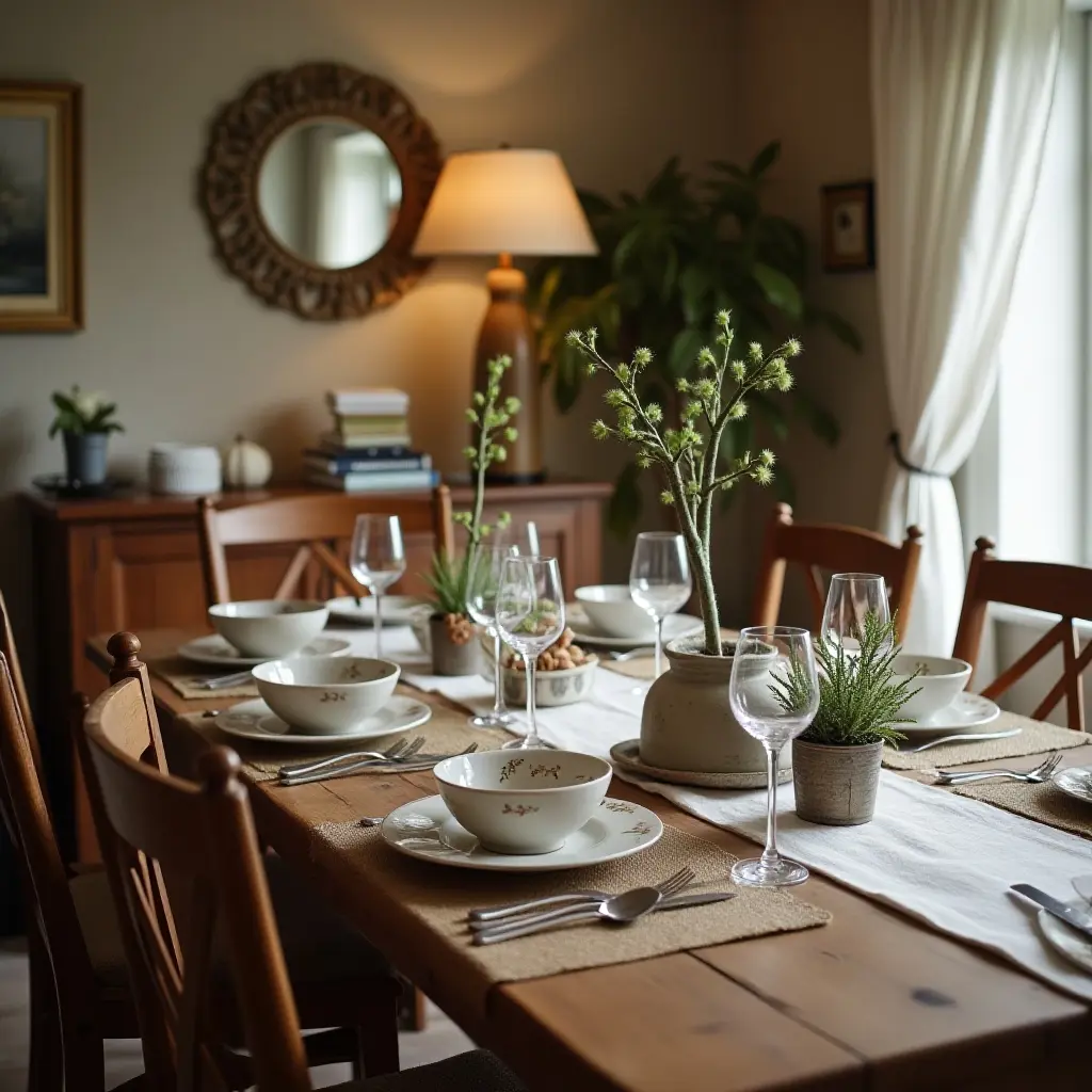 Personal Touches in a Cottagecore Dining Room