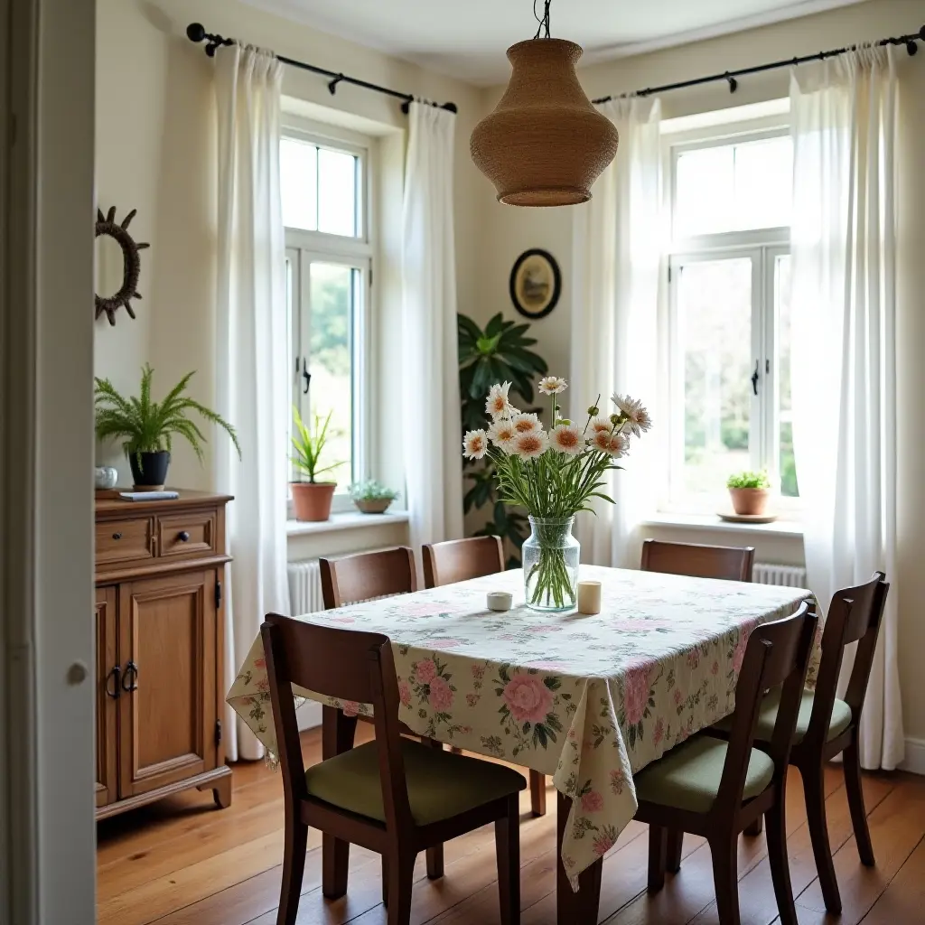 Vintage Cottagecore Dining Room