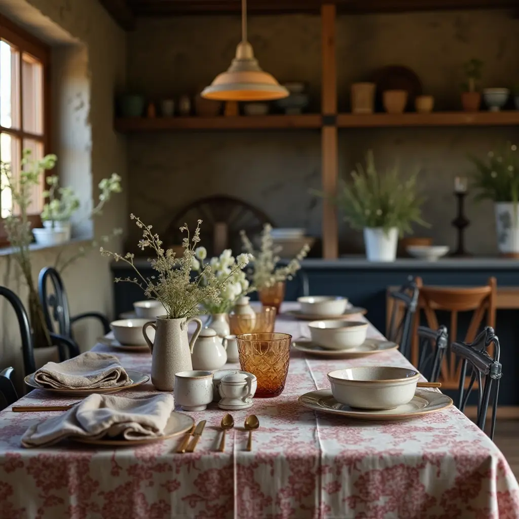 Handmade Ceramics for Cottagecore Dining Room