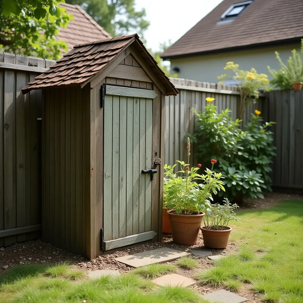 Cottagecore composting setup