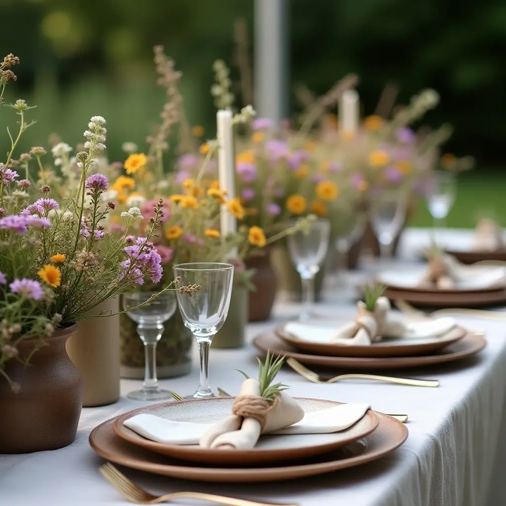 Outdoor Dinner Setup