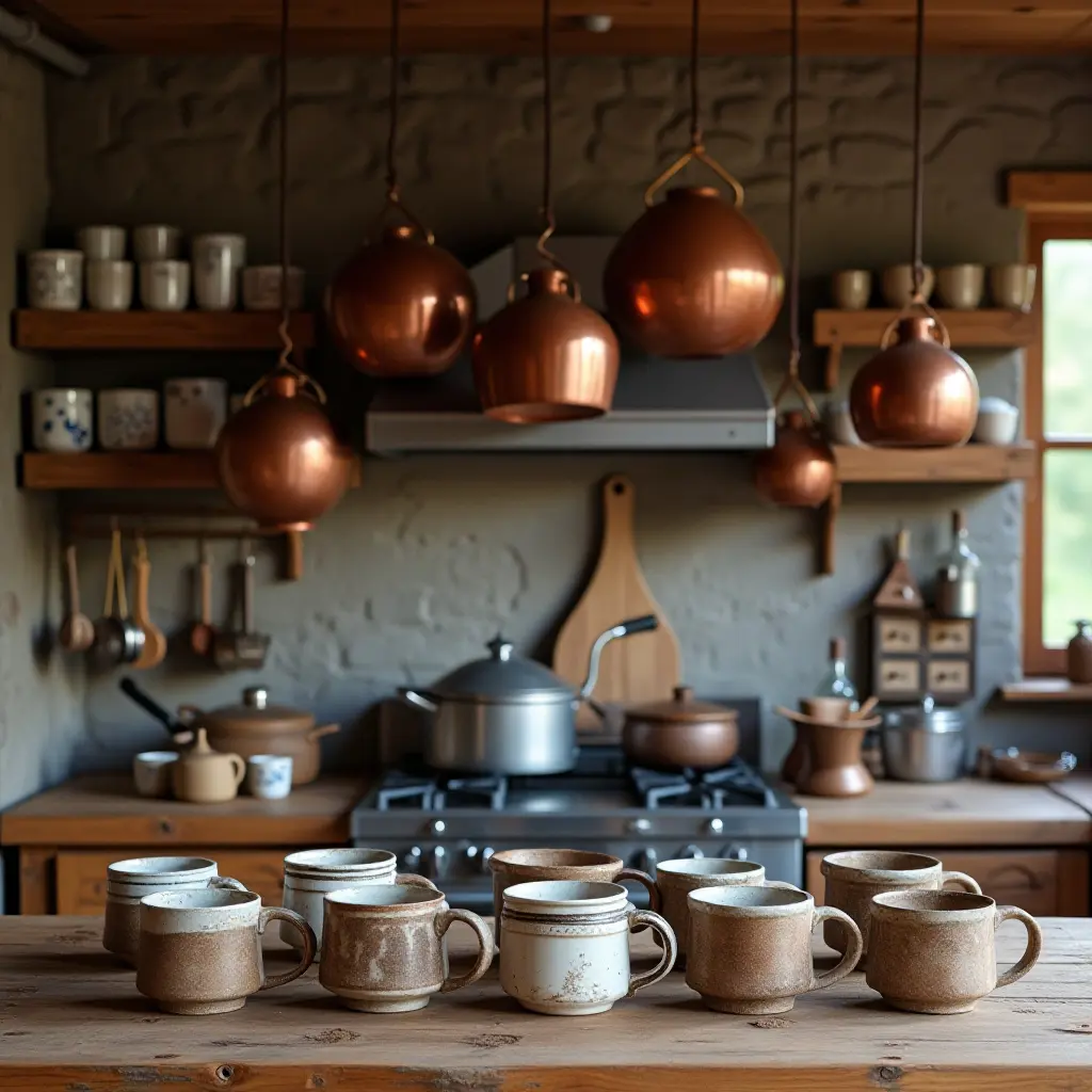 Rustic Kitchen Organization