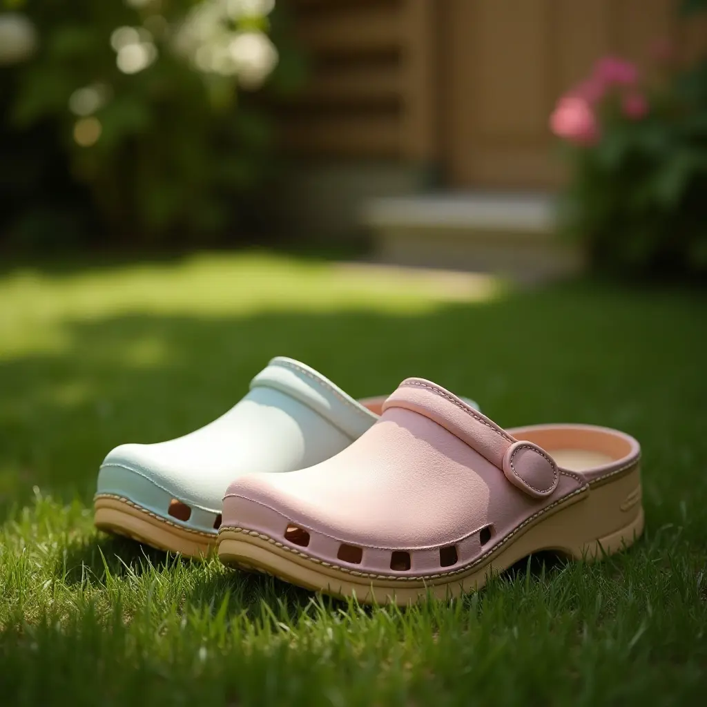 Pastel-Colored Clogs