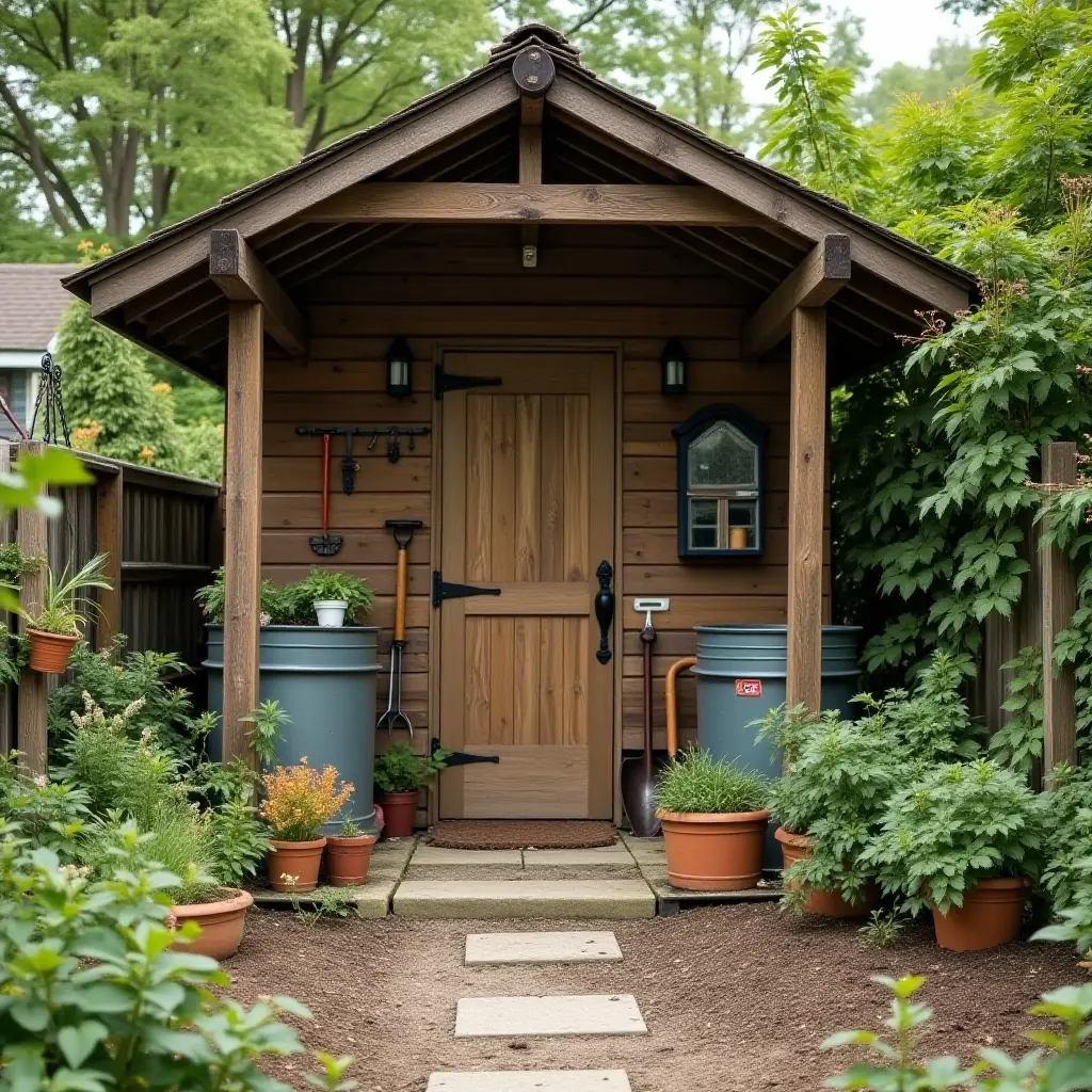 Cottagecore composting area