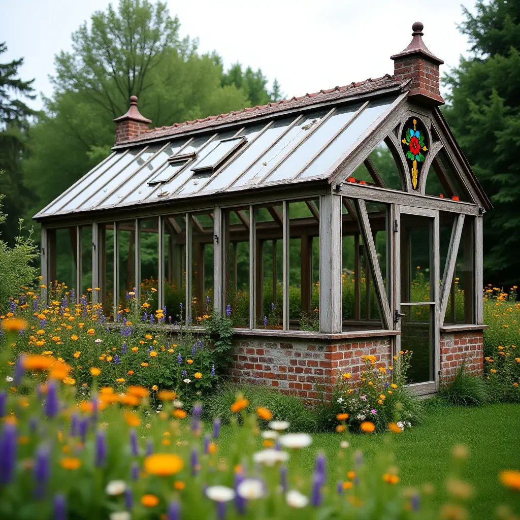 Vintage Greenhouse Decor