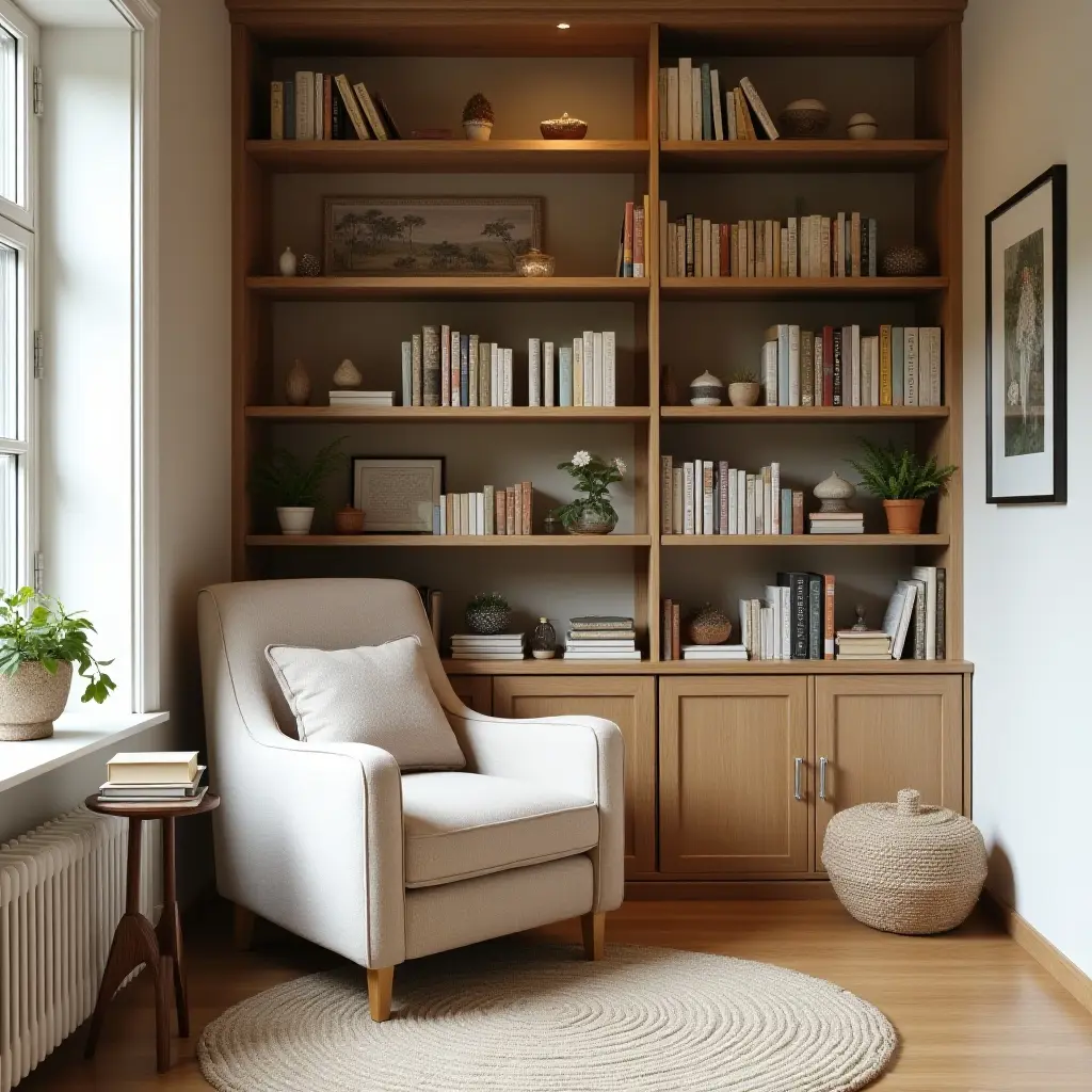 Cozy Reading Nook Cottagecore Art