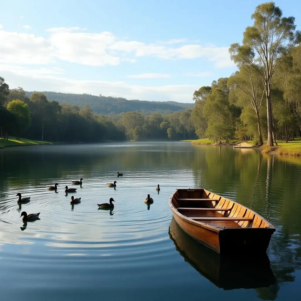 Serene Lakes and Waterways