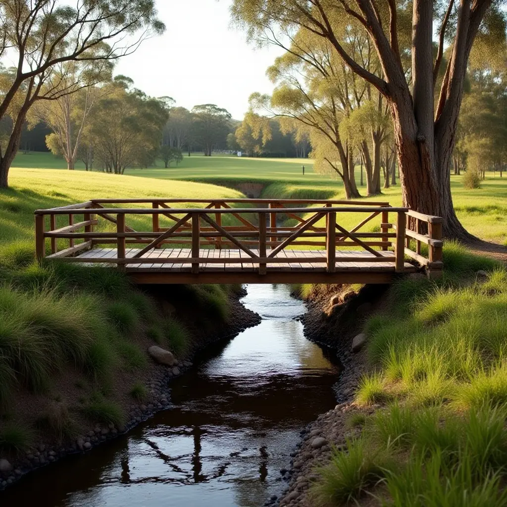 Countryside Bridge and Stream